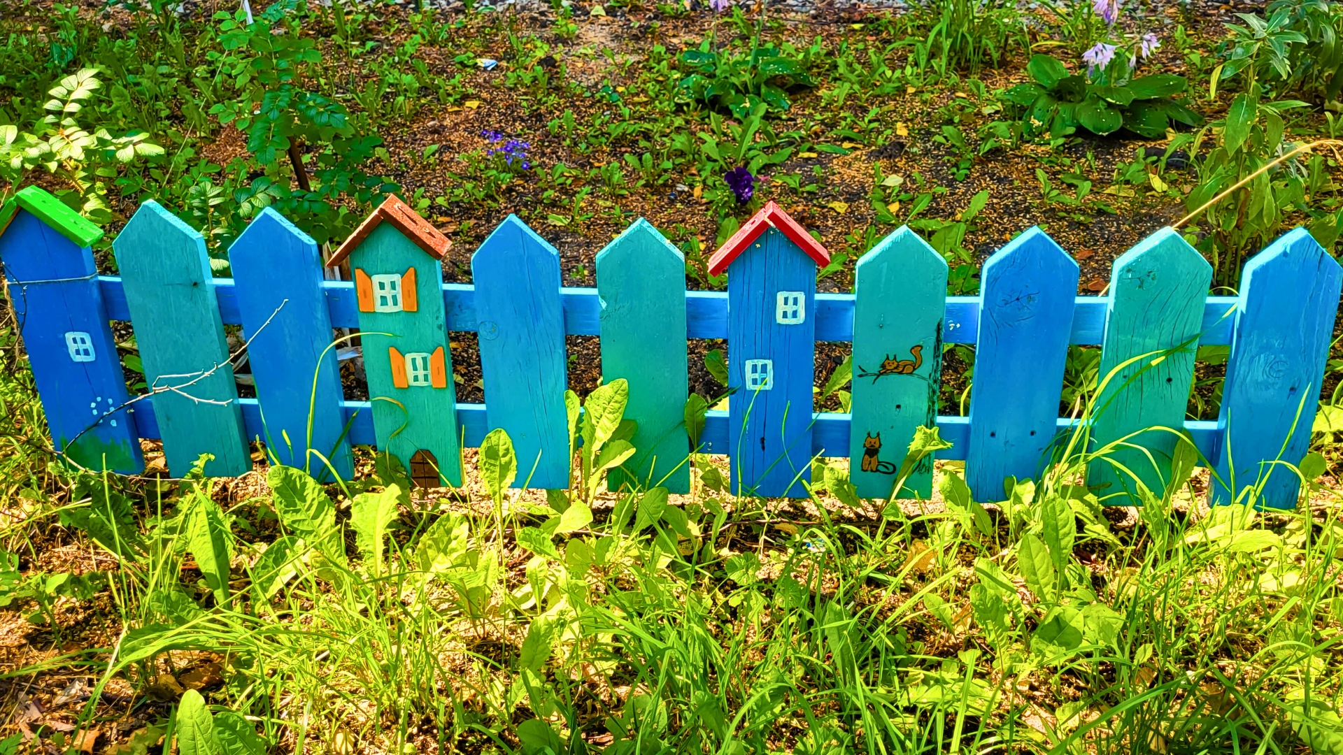 colorful fence