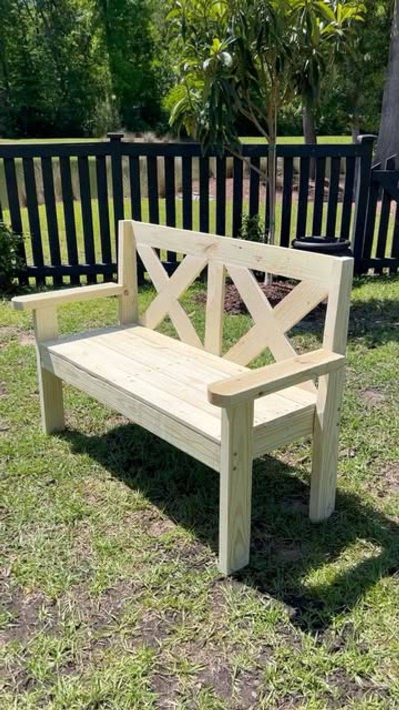 DIY Garden Bench