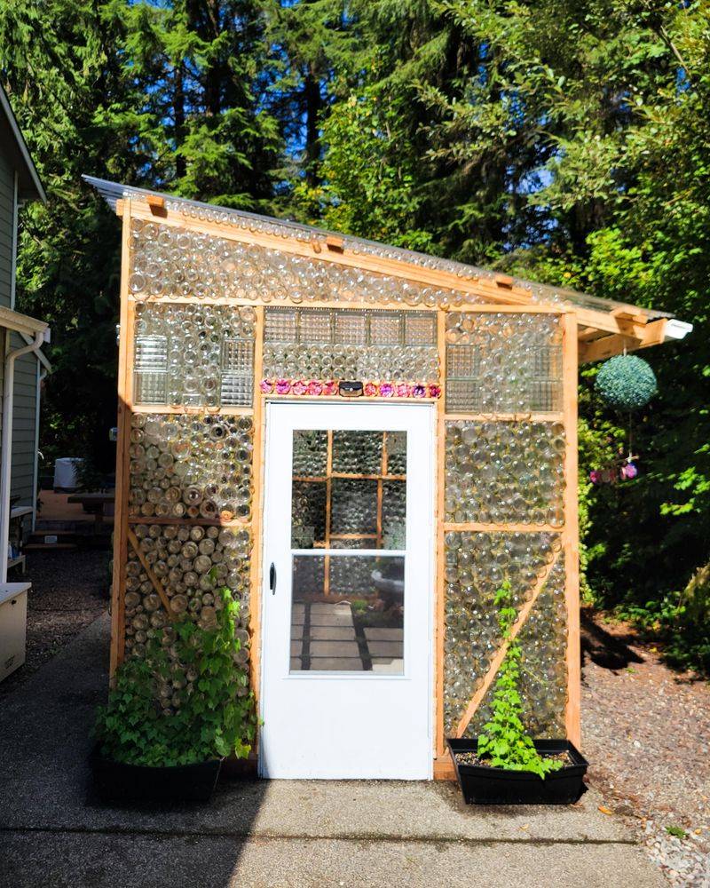 Glass Bottle Greenhouse