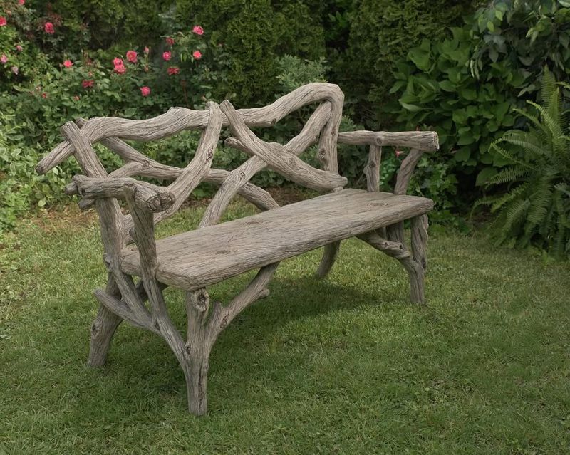 Rustic Wooden Benches