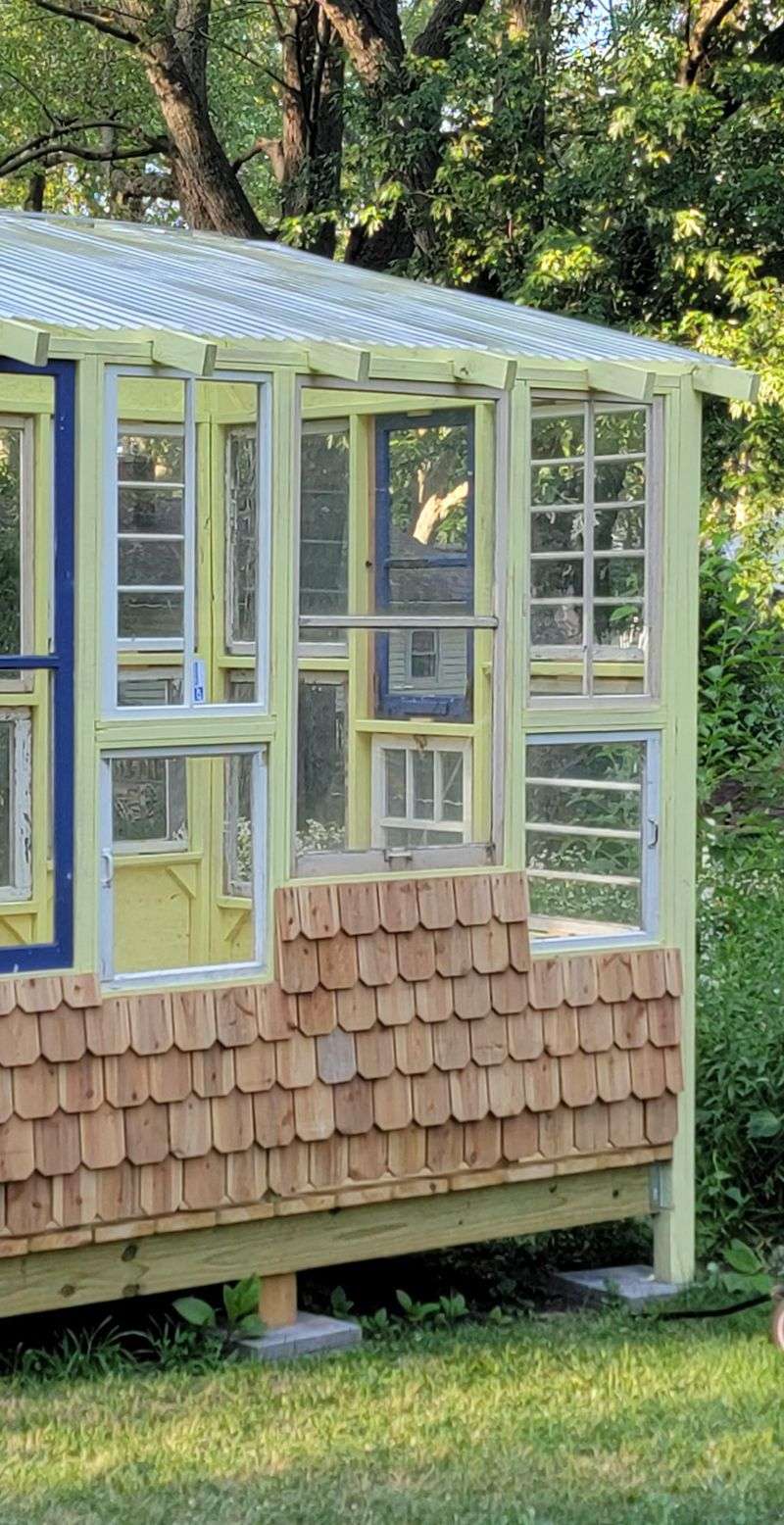 Upcycled Window Greenhouse