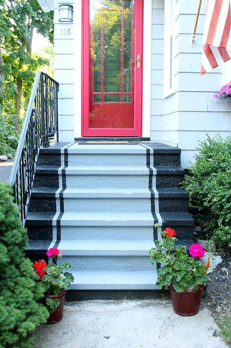Painted Stair Risers